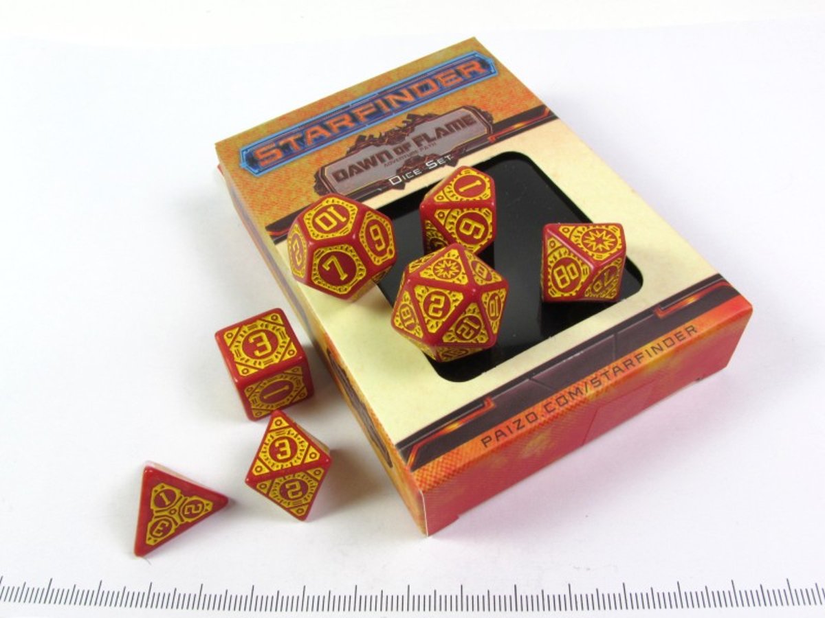 Starfinder: Dawn of Flame polydice set