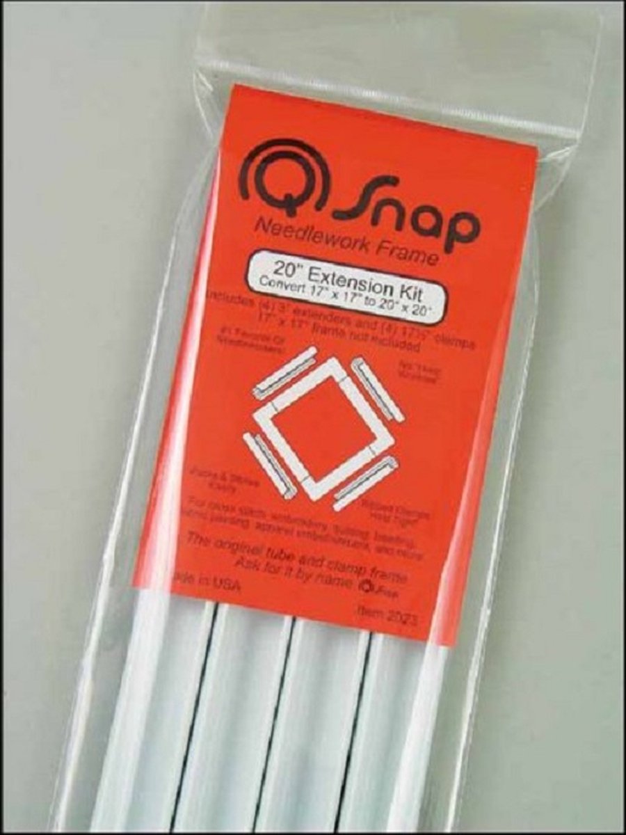 Q-Snap 3 inch vergrootset (extention set/4 voor de 17 inch Q-snap) Voor grotere borduurwerken.