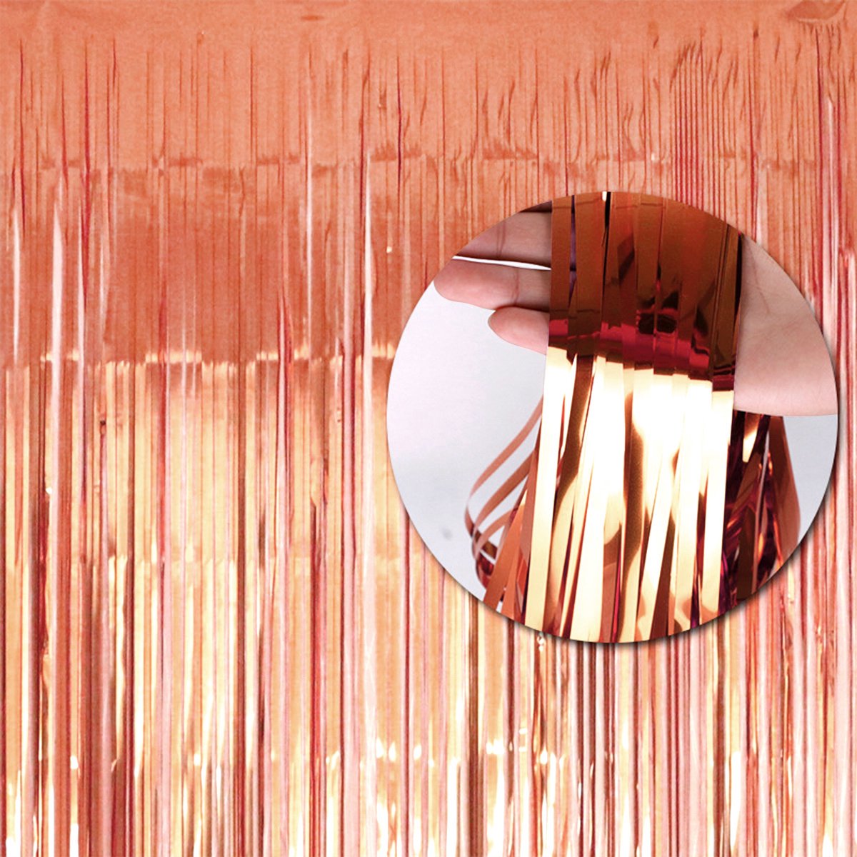 Backdrop Glittergordijn Deurgordijn Rose Goud Deur Folie Gordijn Rose Gouden Rose Gold Huwelijk Versiering 100*200 Cm