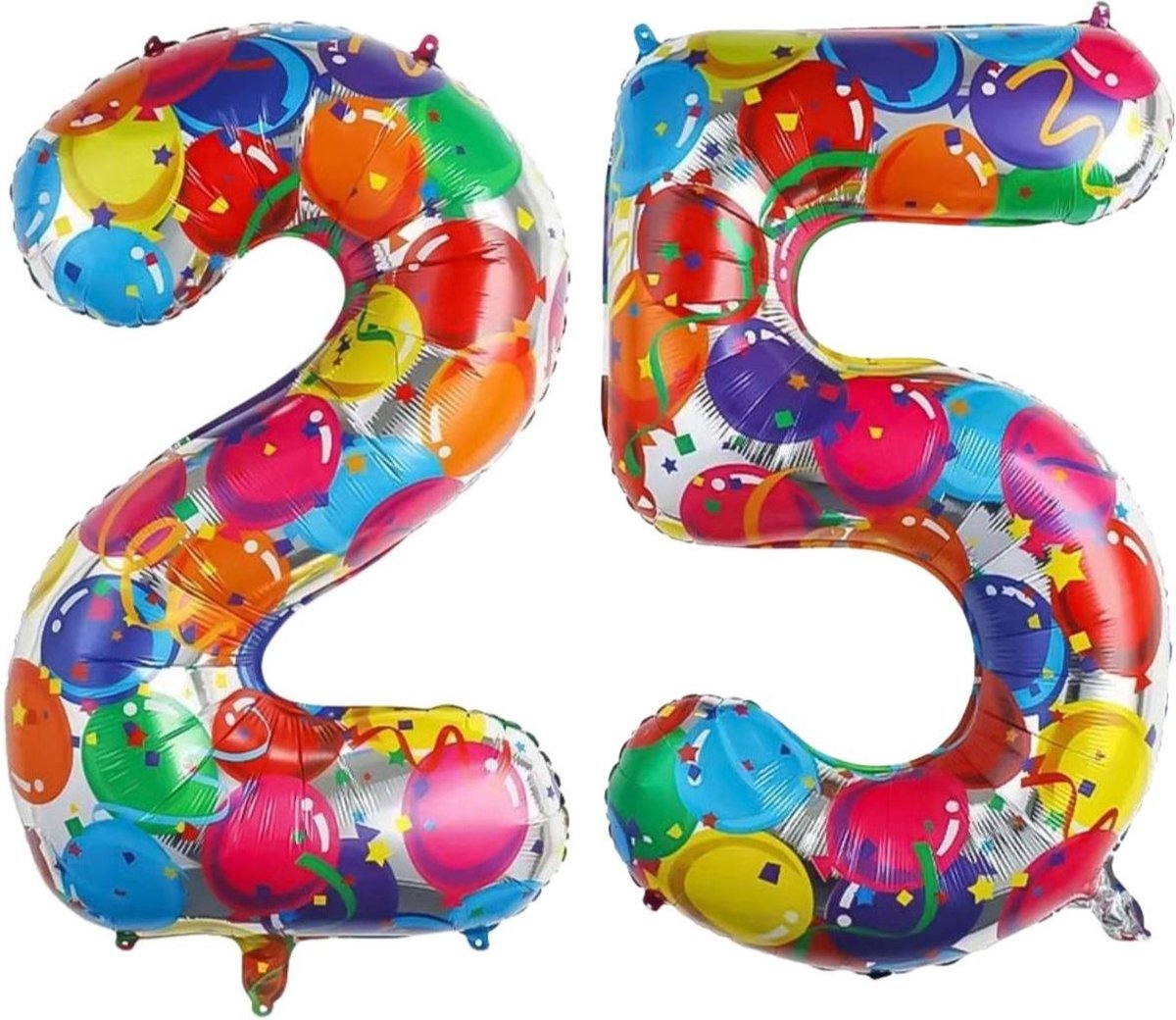 Cijfer Ballonnen Ballon Cijfer 25 Verjaardag Versiering Feest Helium Ballonnen Cijferballon Folieballon Kleur Xl Formaat