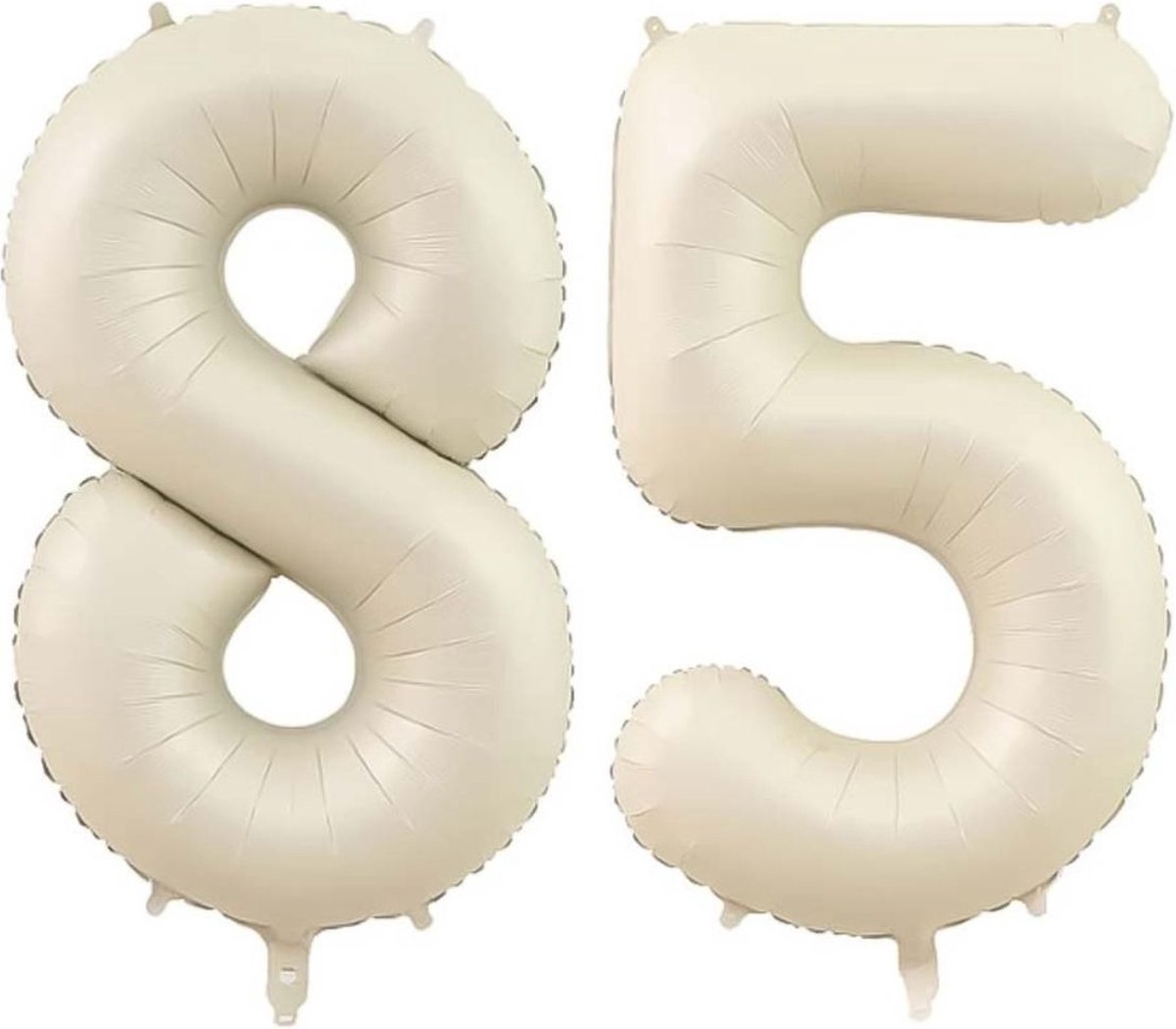 Cijfer Ballonnen Ballon Cijfer 85 Verjaardag Versiering Feest Helium Ballonnen Cijferballon Folieballon Wit Xl Formaat