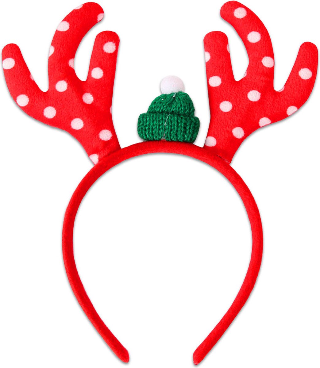 Q2P - Gewei - Diadeem - Kerst - Kerstdiadeem - Tiara - Kersthaarband - Kerstversiering - Kinderen - Volwassenen