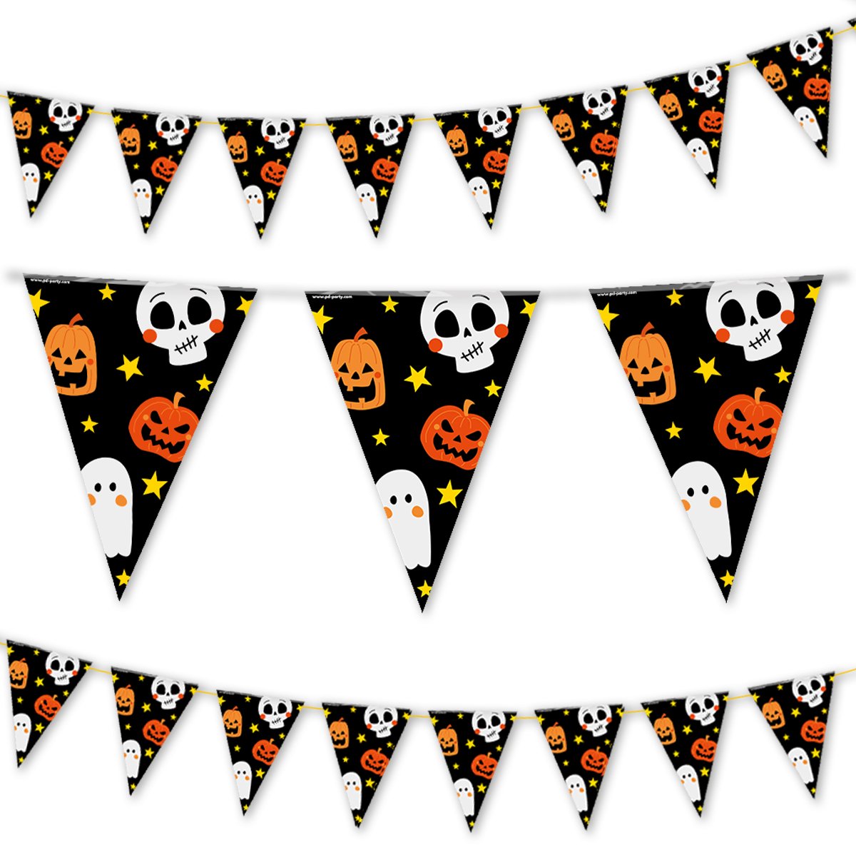 Q2P - Halloween - Slingers - Decoratie - Versiering - Spooky - Oranje & Zwart