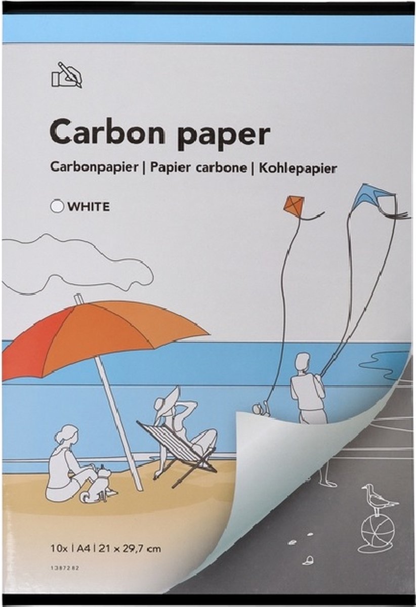 Carbonpapier Qbasic A4 21x29,7cm 10x wit