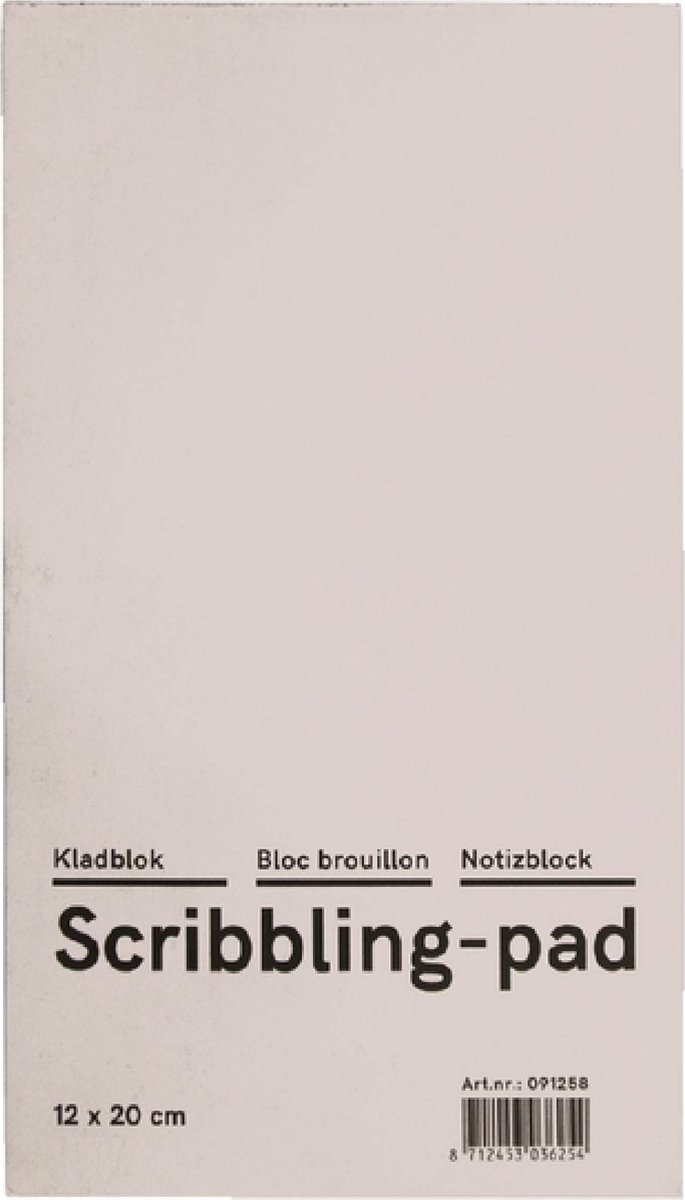 Kladblok Qbasic 12x20cm - 10 stuks