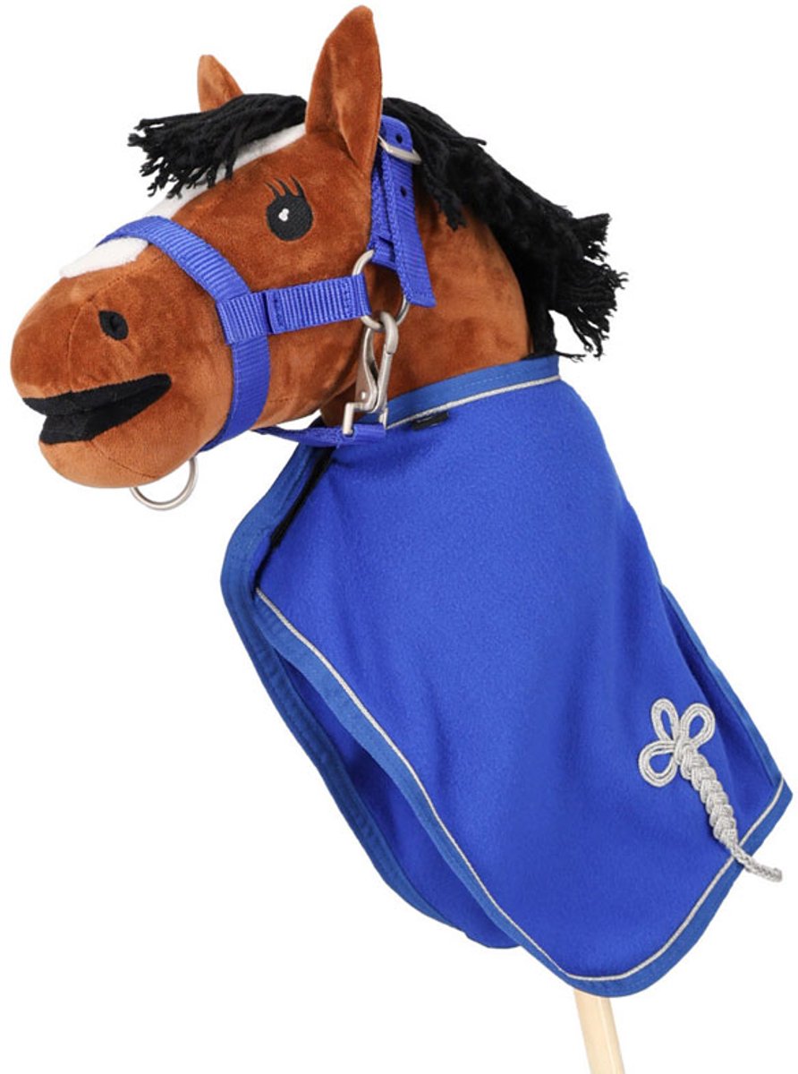 QHP Fleecedeken Hobby Horse Kobaltblauw - ONE