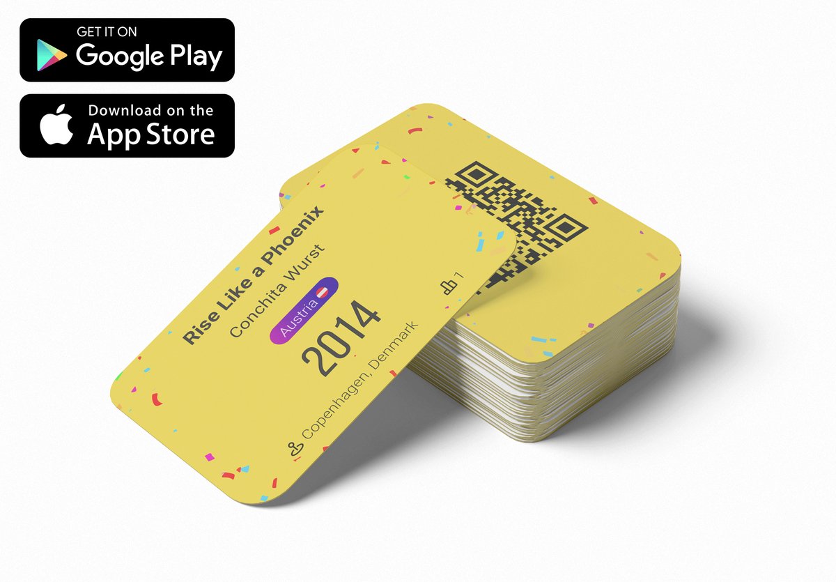 QR Music Cards - Songfestival editie - 150 kaartjes - Inclusief gratis app - Muziekspel - Kaartspel - Partyspel