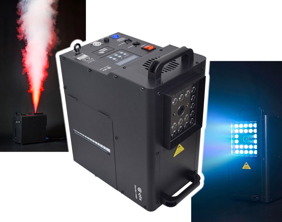   Harrier-1500: Verticale/Horizontale LED-rookmachine 1500W