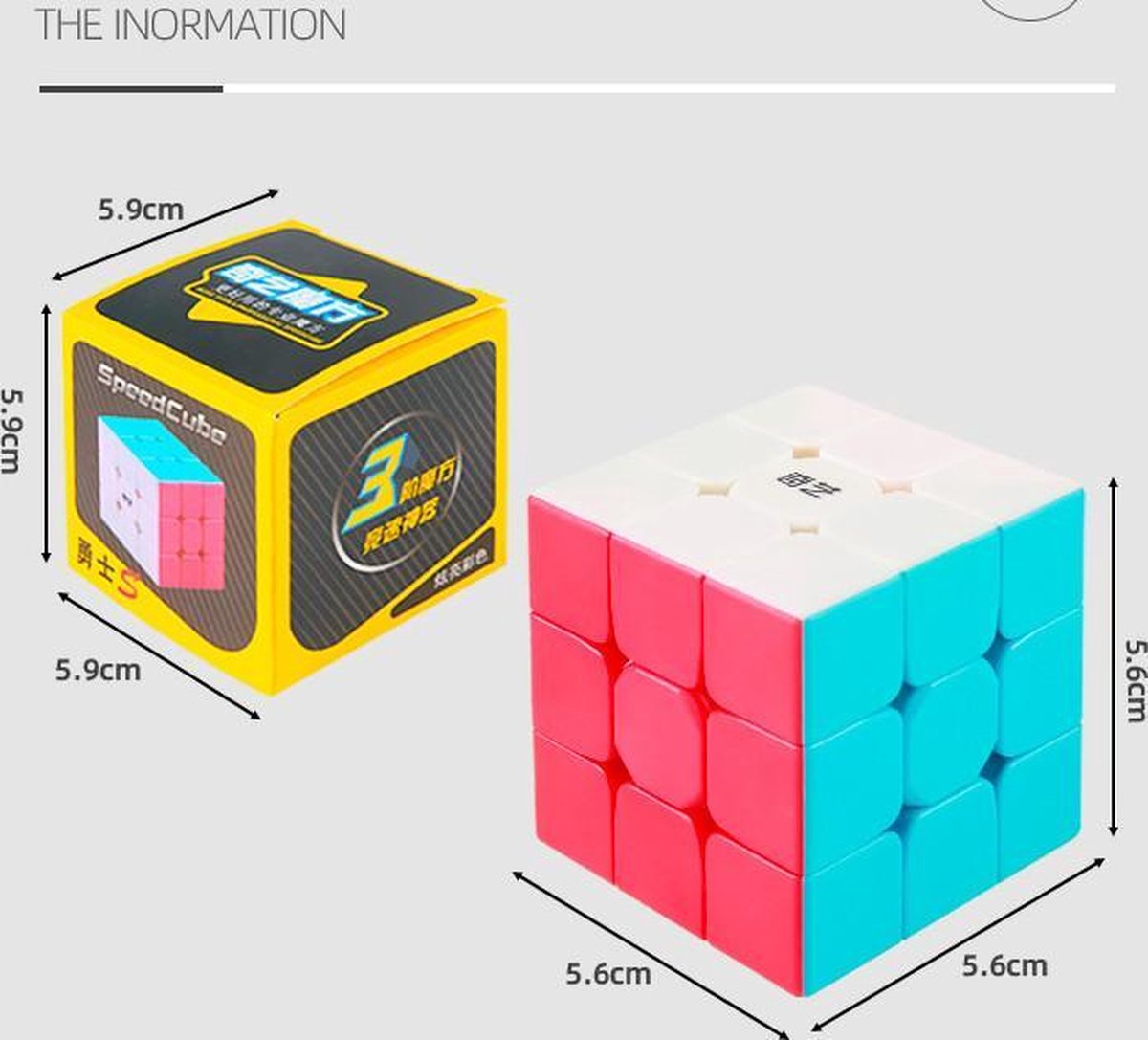 QIYI® Puzzelkubus 3x3 - SpeedCube Zonder Stickers-Speed