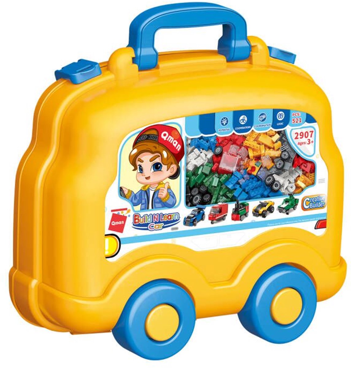 Qman 2907 - Creative Builder Serie - Build N Learn Car