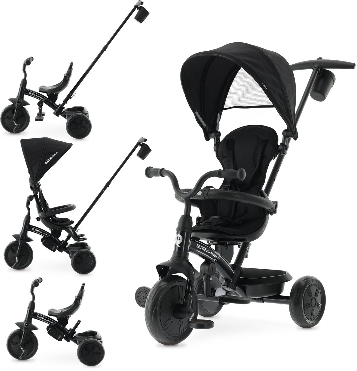   Elite Platinum   - Loopfiets - Zwart