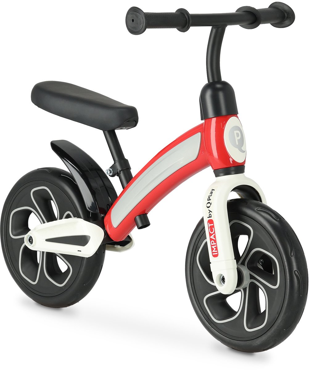 Qplay Impact Loopfiets 10 inch - Kinderfiets - Rood