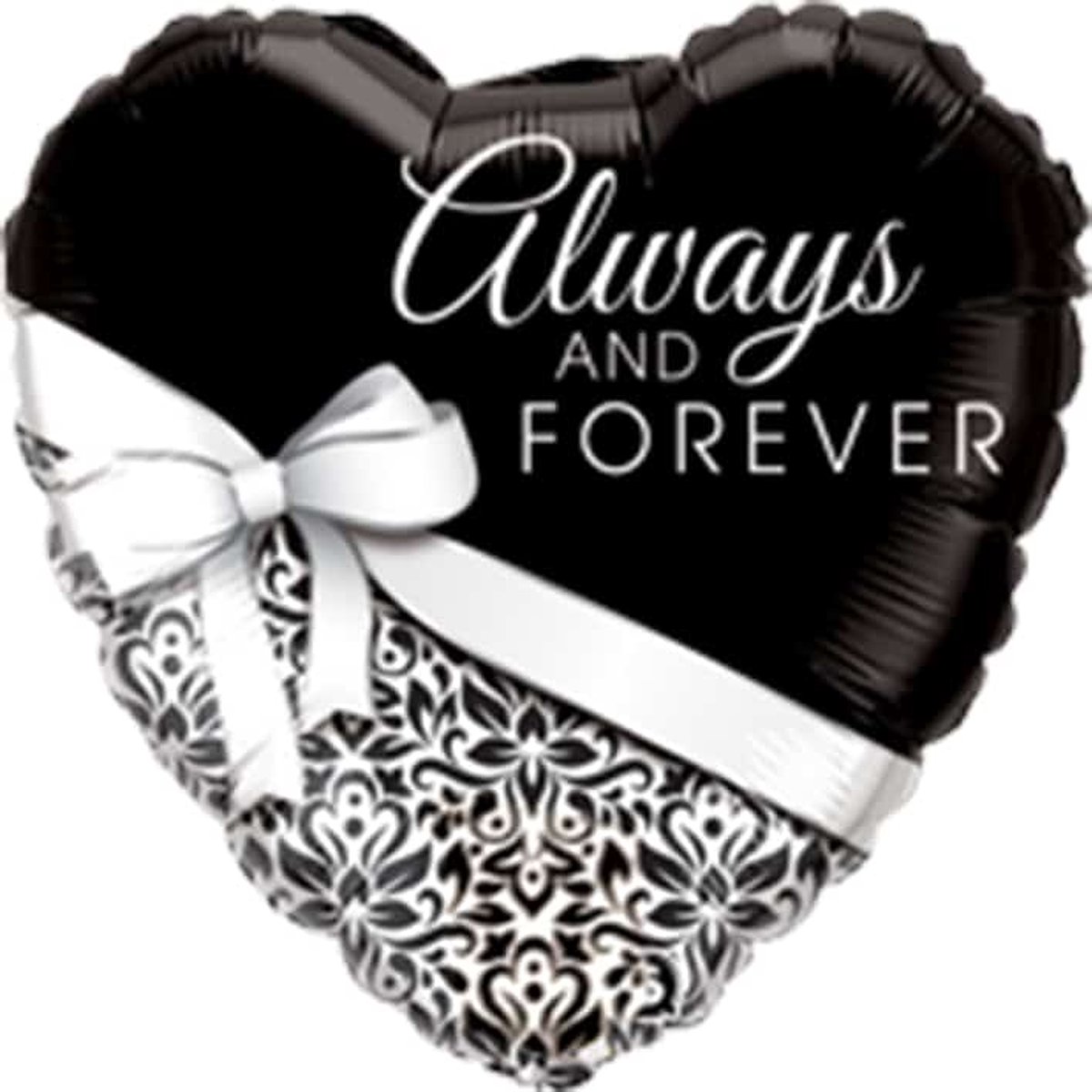 Always and forever - Hart folieballon