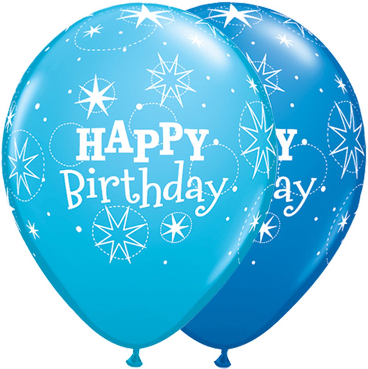 Blauwe Birthday Ballonnen 28cm - 25 stuks