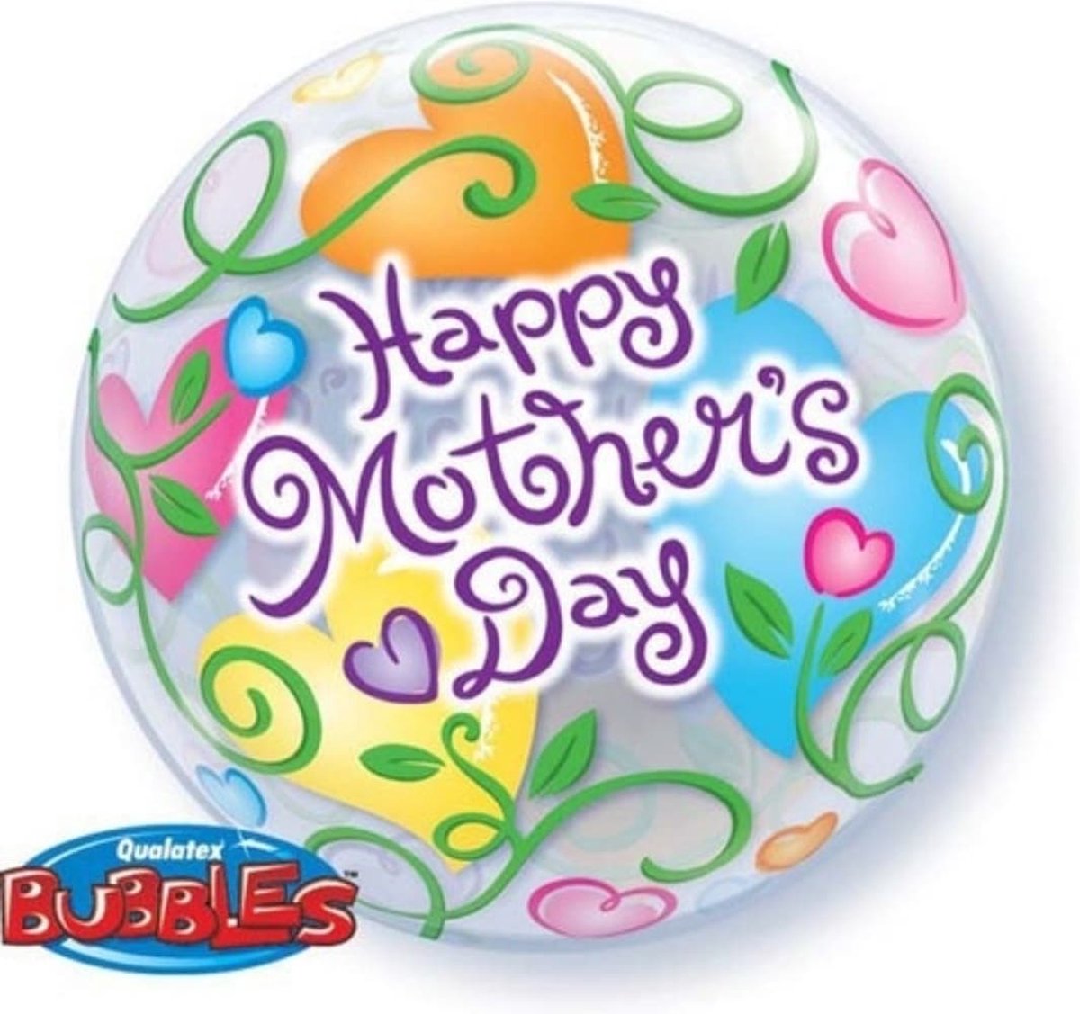 Bubble ballon happy mothers day 56 cm