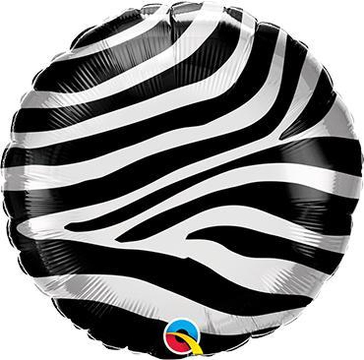 Folieballon Zebra rond 45 cm