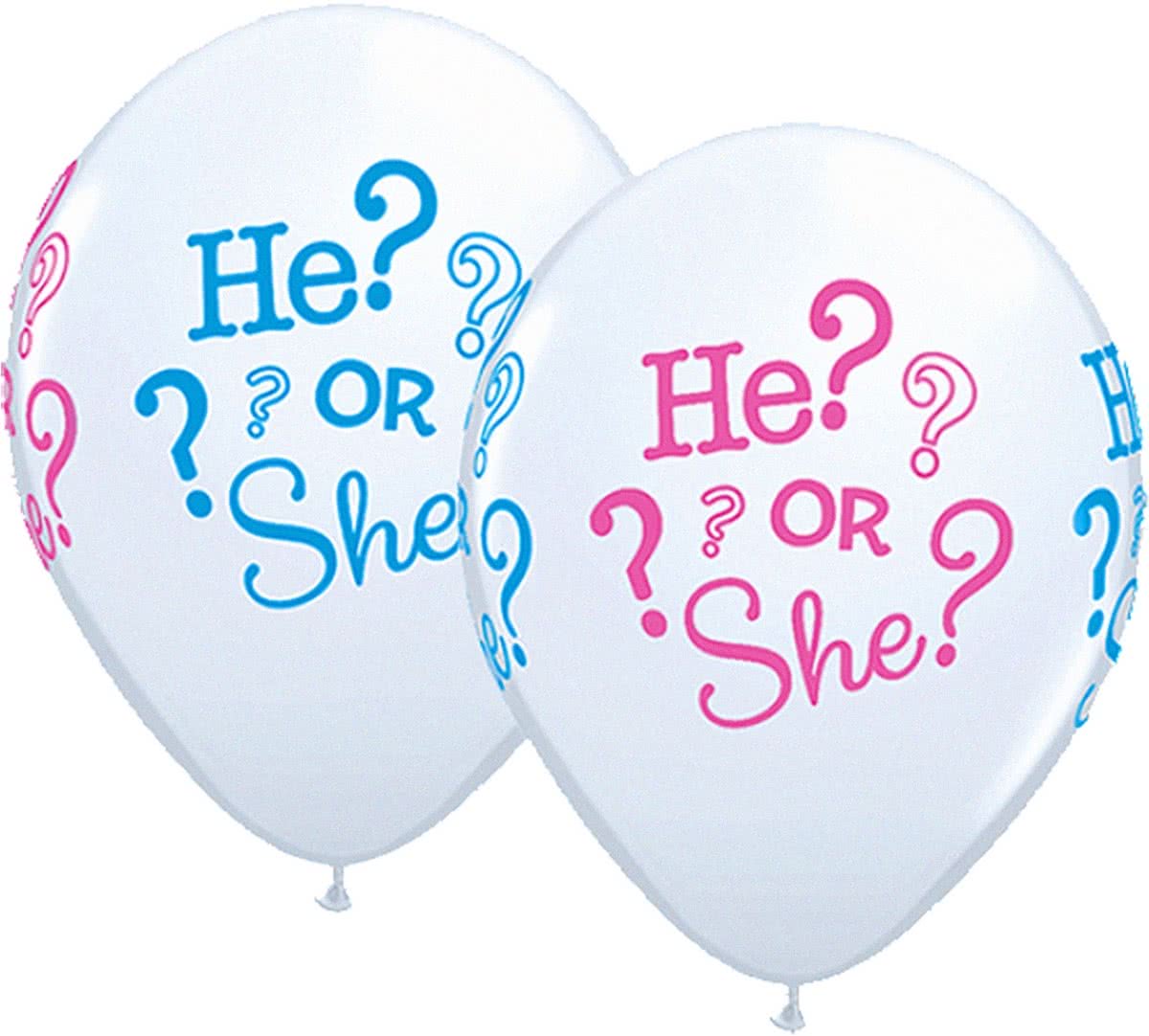 Gender Reveal Ballonnen 28cm - 25 stuks