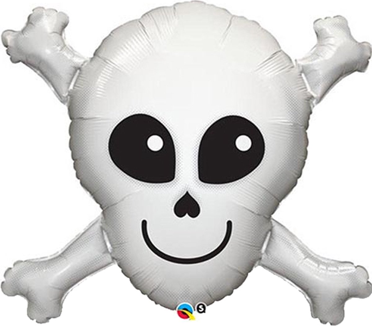 Qualatex - Folieballon XL Doodshoofd 81 cm - Halloween - Halloween Decoratie - Halloween Versiering - Halloween Ballonnen