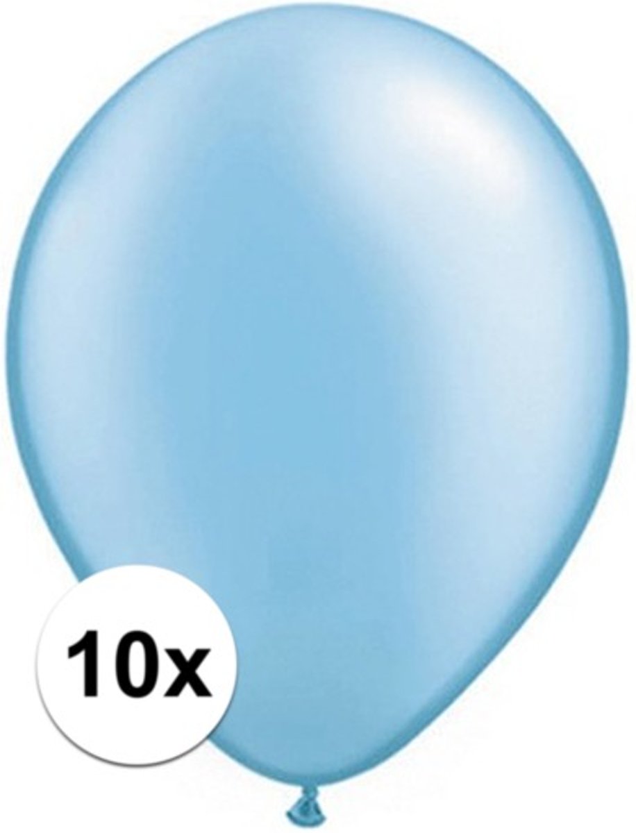 Qualatex ballonnen Azure blauw 10 stuks