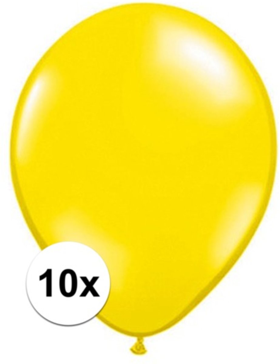 Qualatex ballonnen citroen geel 10 stuks