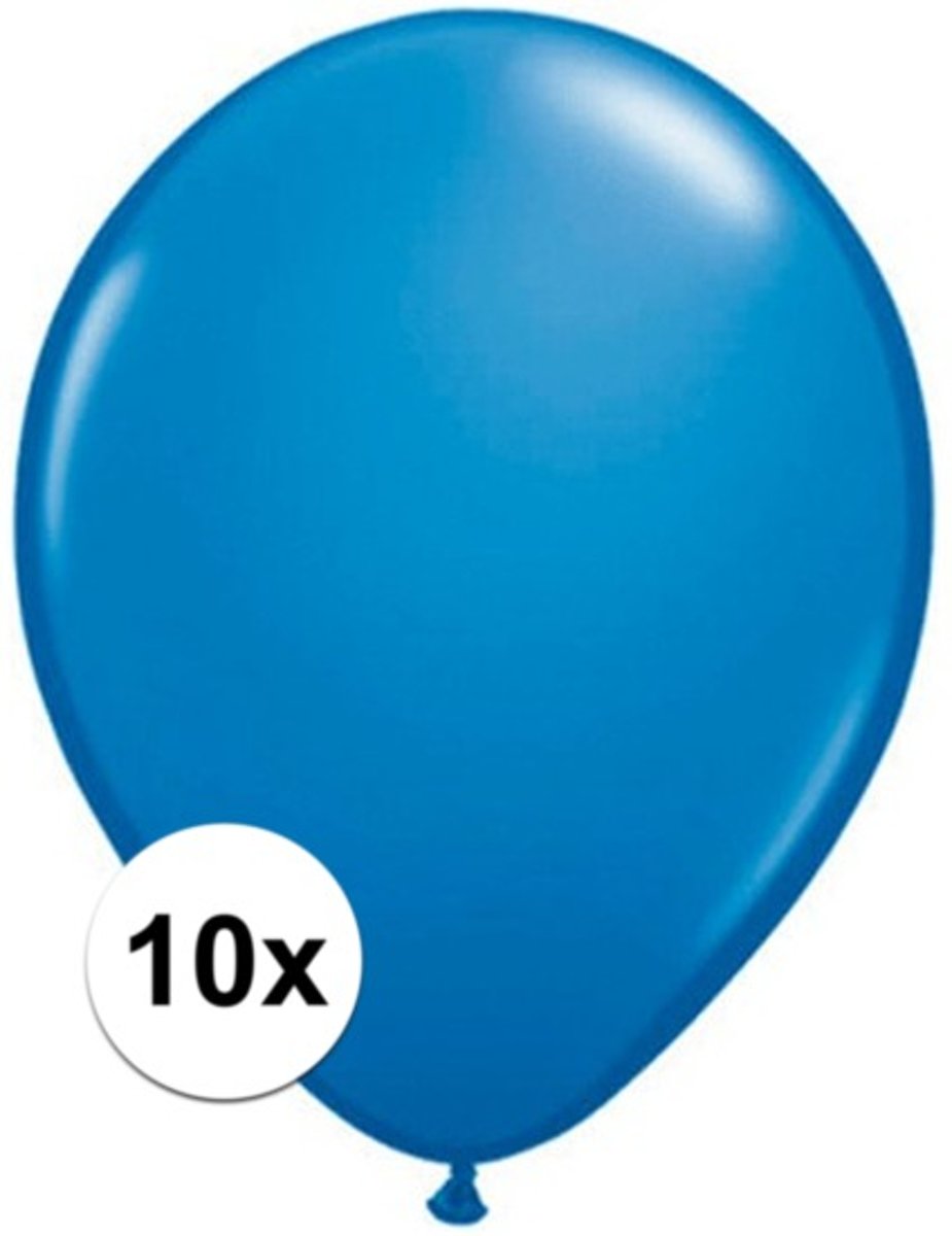 Qualatex ballonnen donkerblauw 10 stuks
