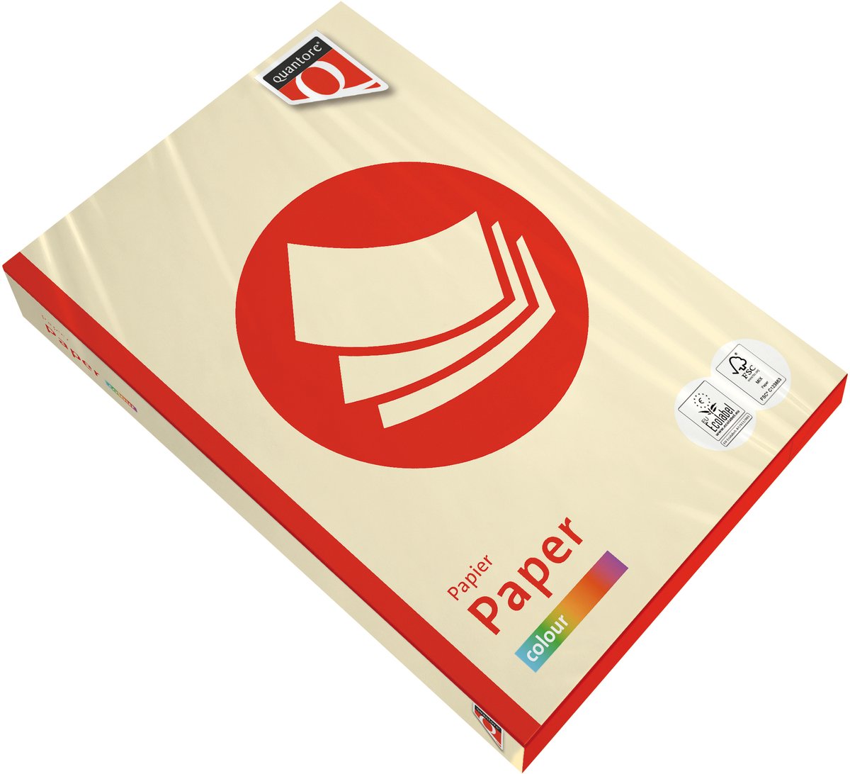 Kopieerpapier Quantore Colour A4 120gr ivoor 250 vel