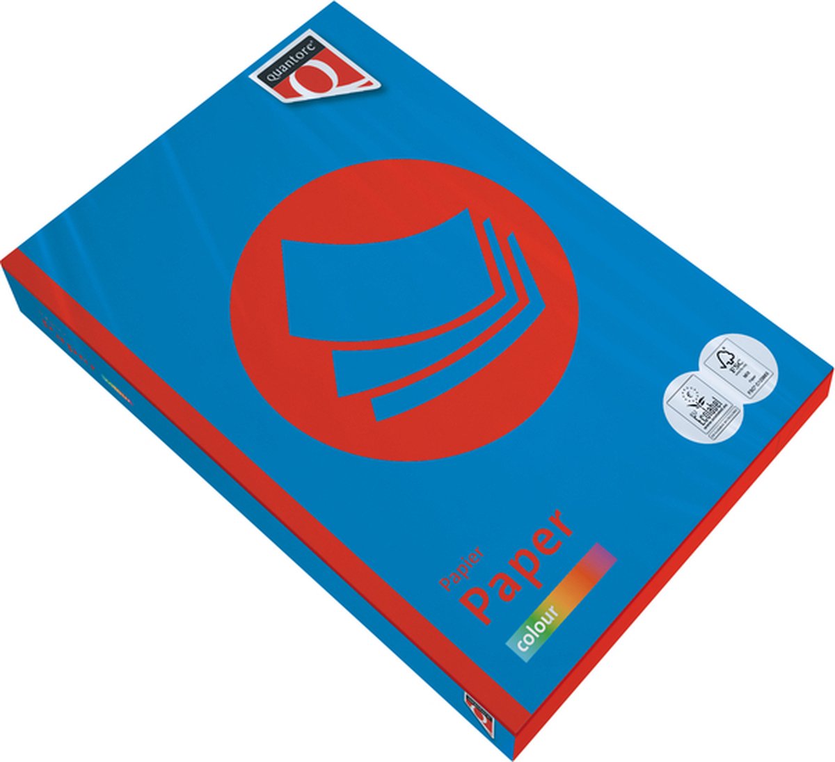 Kopieerpapier Quantore Colour A4 160gr diepblauw 250 vel