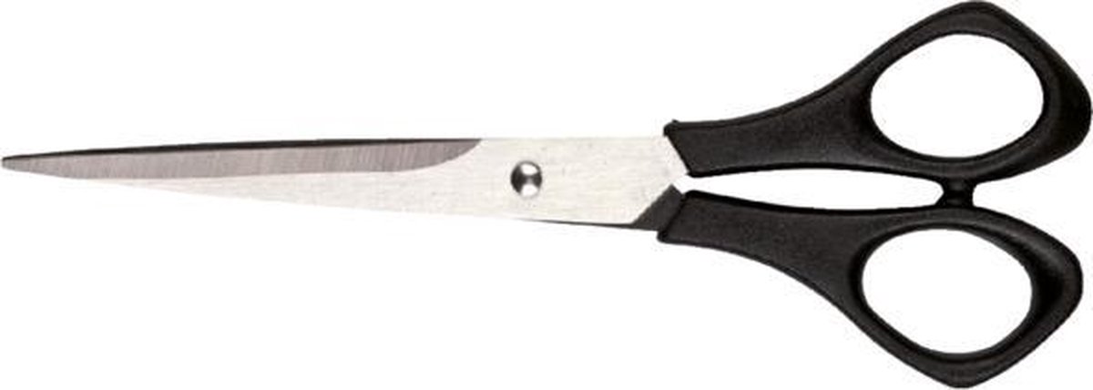 Quantore schaar 160mm met kunststof handvat zwart