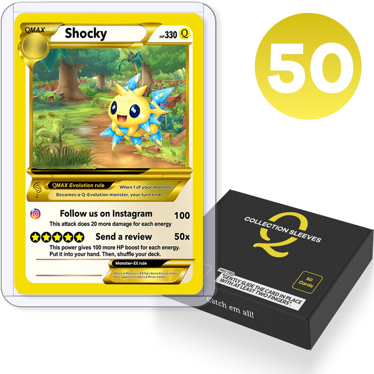 Questmate Card Sleeves voor Verzamelmap - Perfect Fit - 50 stuks Beschermhoesjes - Voor Binder Map met of Zonder Ritssluiting - Vuil en Waterafstotend