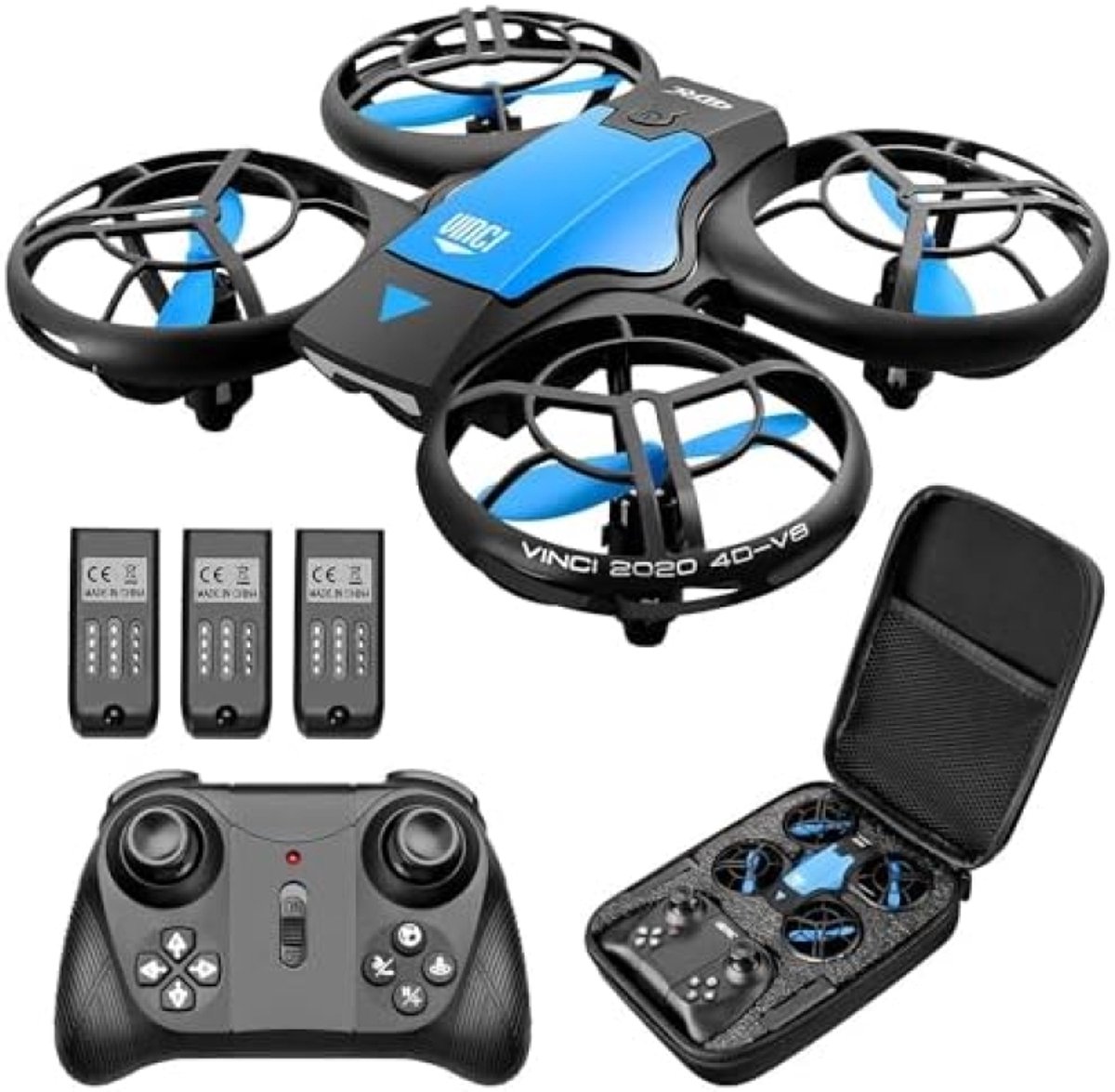 Kinderdrone met Handbediening - Blauwe Quadcopter voor Beginners