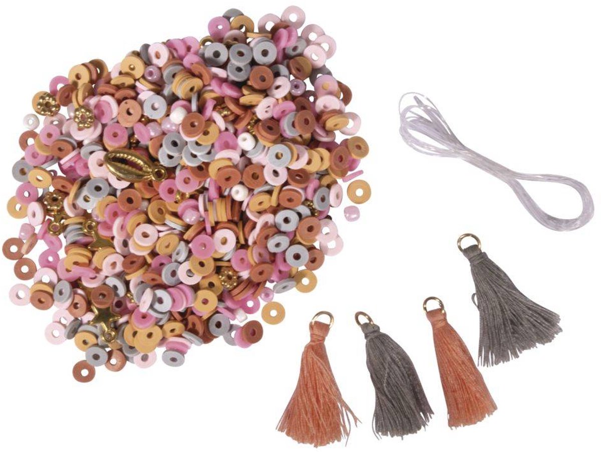 Kralenmix - Rayher - Maak je eigen armbanden - zachte kleuren