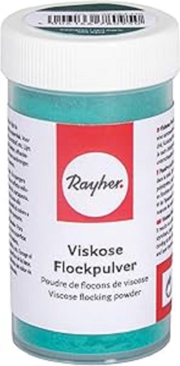 Viskosevlokpoeder met sprinklerinzet, 8 g - Aqua Groen