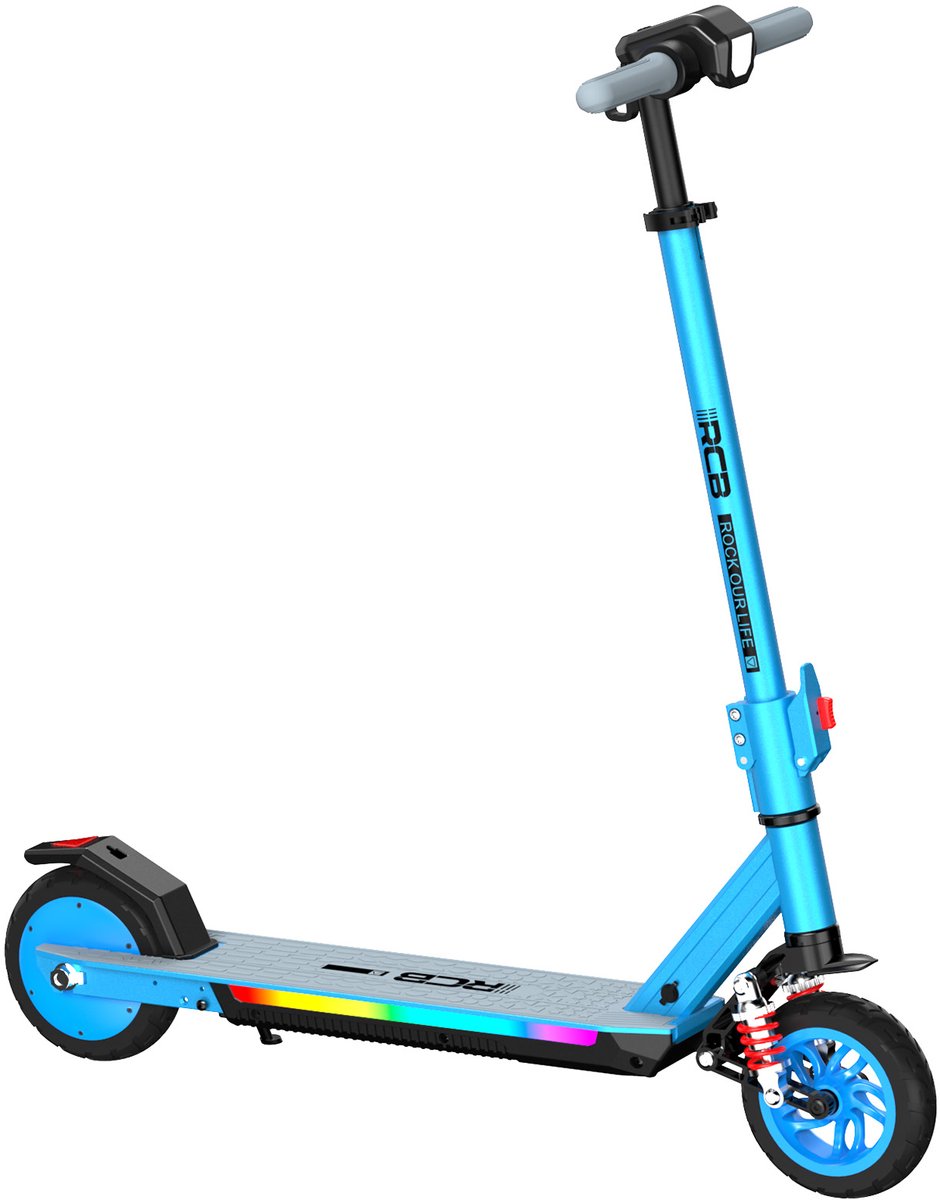 RCB R12Max Elektrische Step Kinderen - Kinderstep - 220W -Schokdemping- Max 18km/u- blauw