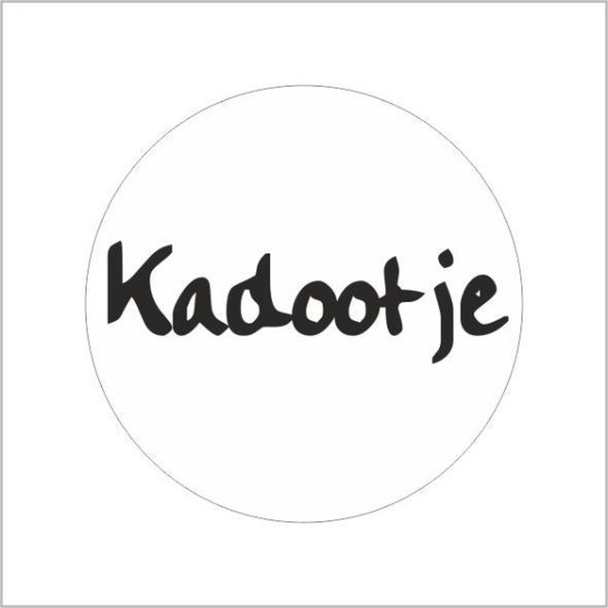 Kadootje stickers / etiketten voor een cadeau / kado