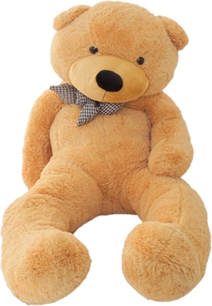 Grote knuffelbeer 200cm Lichtbruin teddybeer knuffel