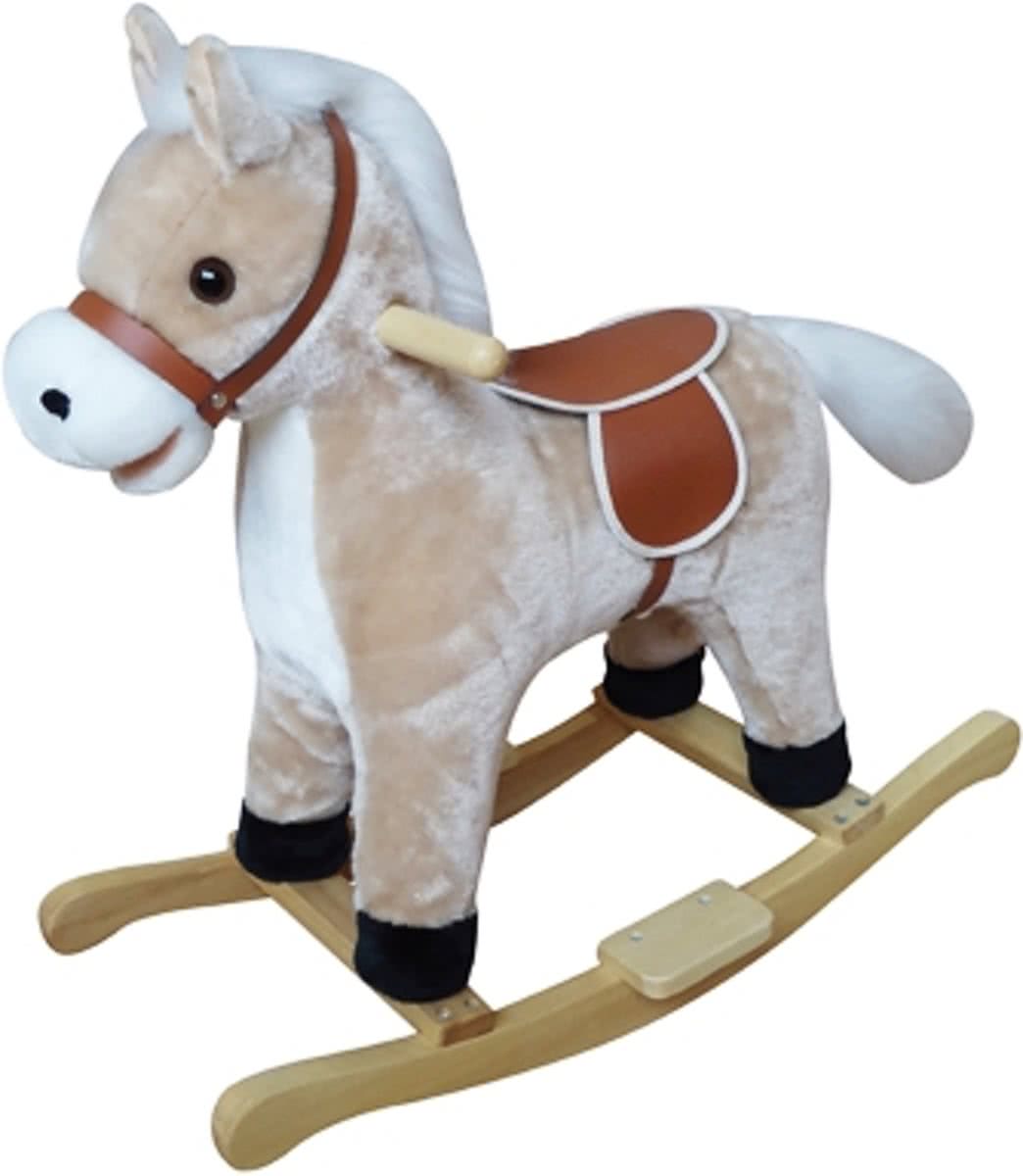 Hobbelpaard wit Kidso schommelpaard