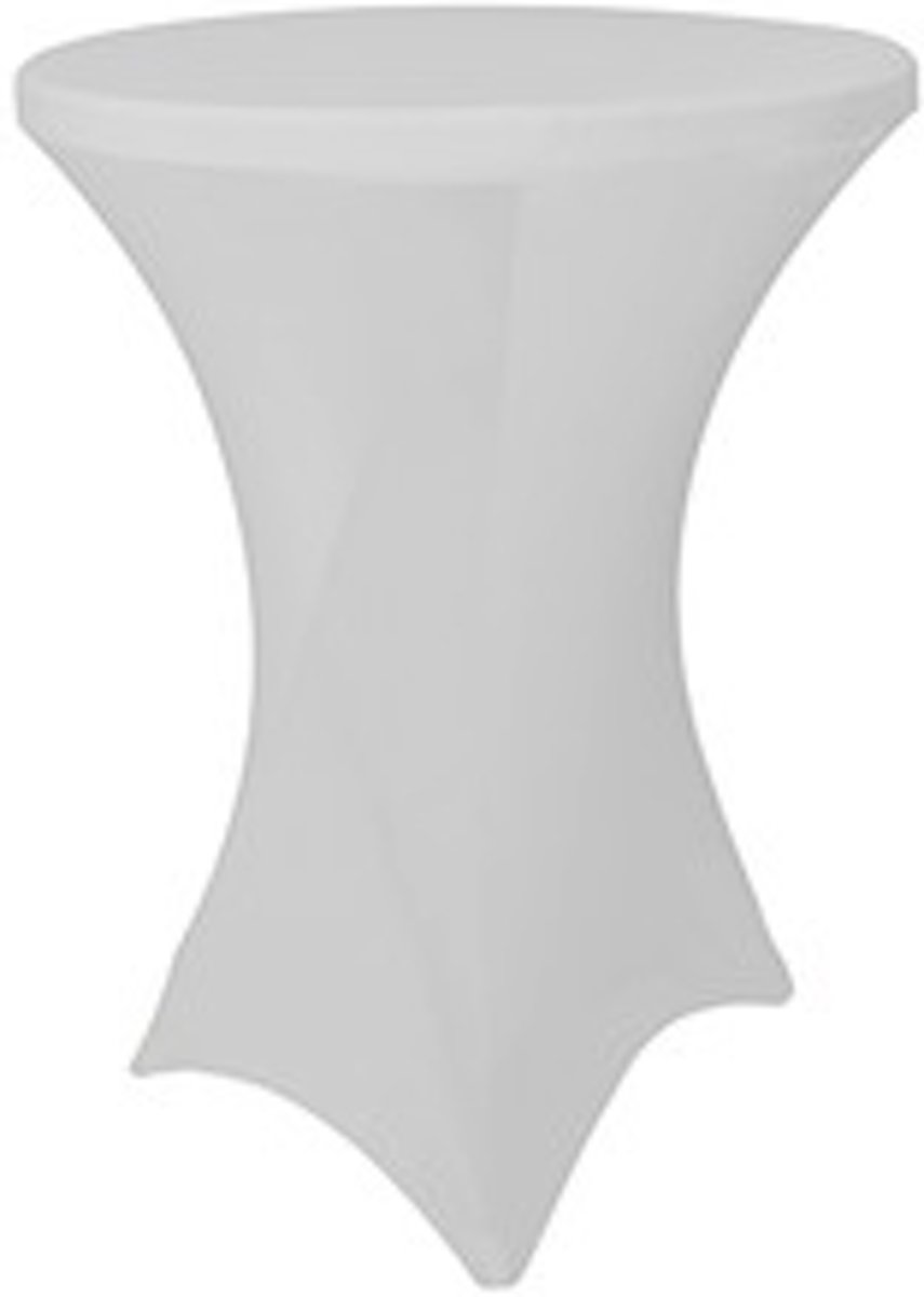 Stretch rok grijs statafel 60cm