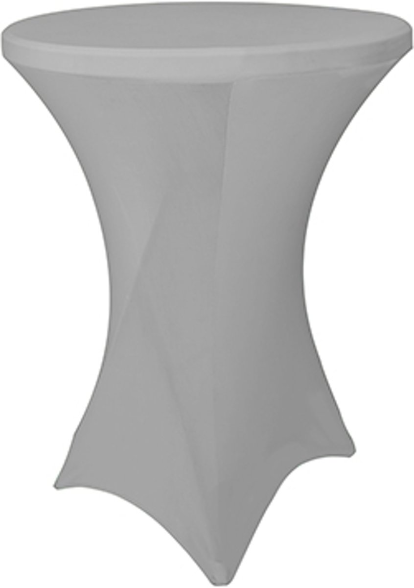 Stretch rok grijs statafel 80cm