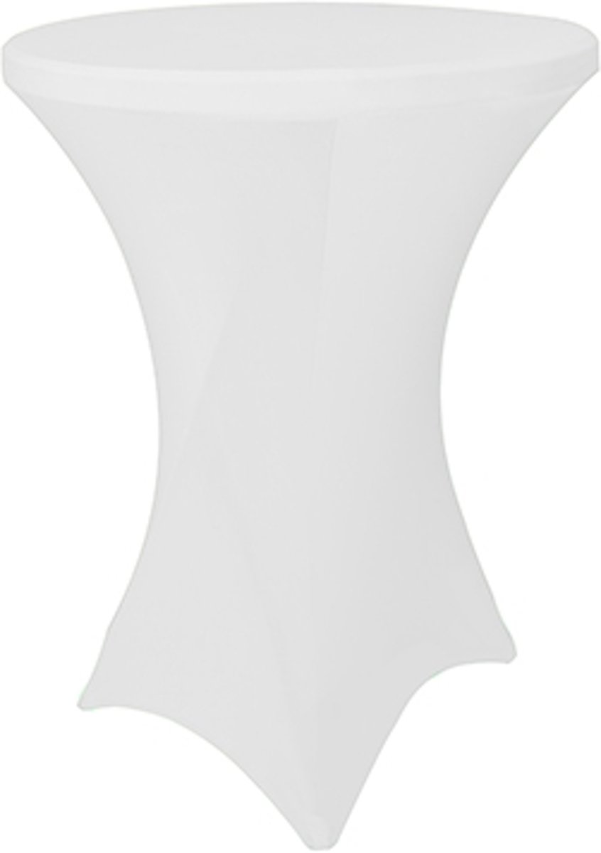 Stretch rok wit statafel 80cm