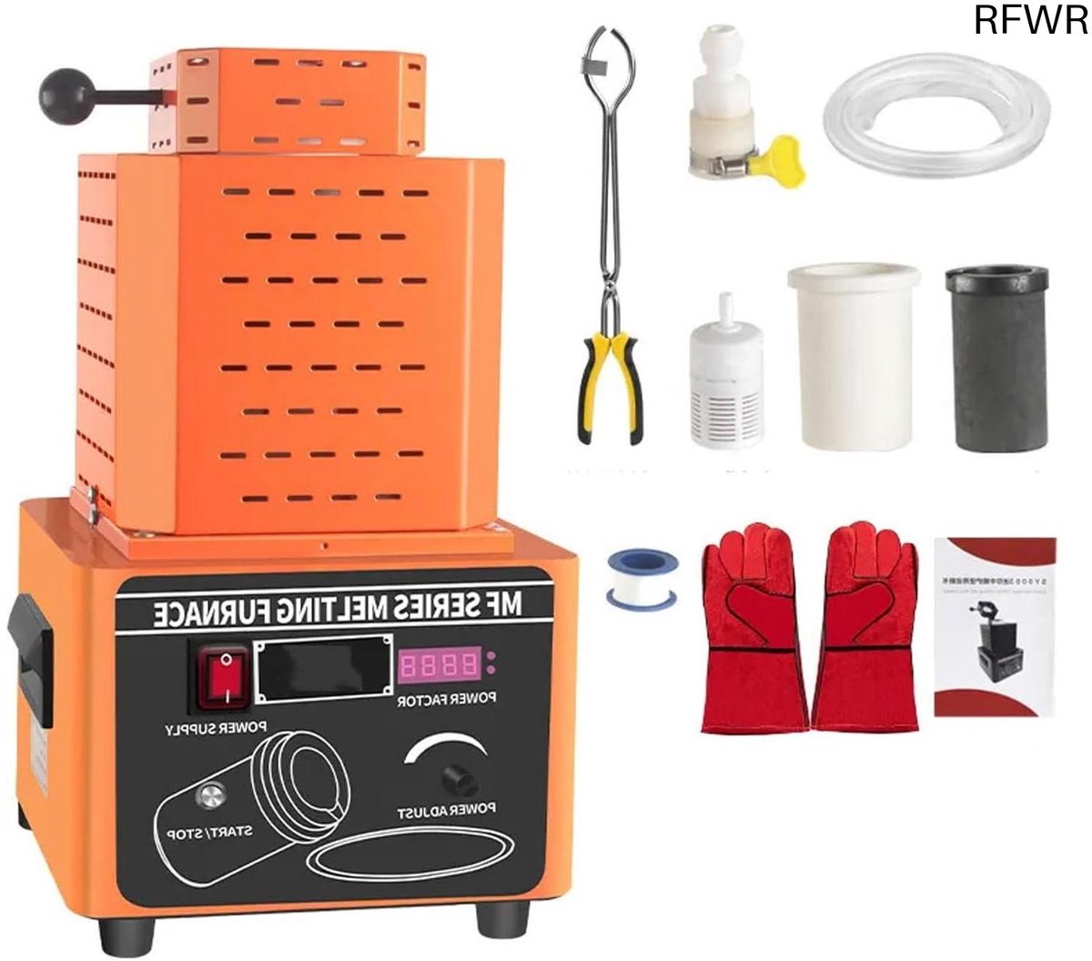 RFWR® 5000W Elektrische Smeltoven voor Metalen - Snelle Smeltcapaciteit tot 3000°F