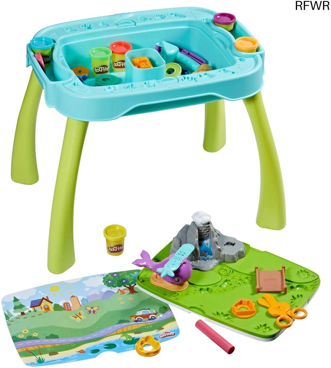 RFWR® All-in-one werktafel voor kinderen, creatief speelgoed en knutselset