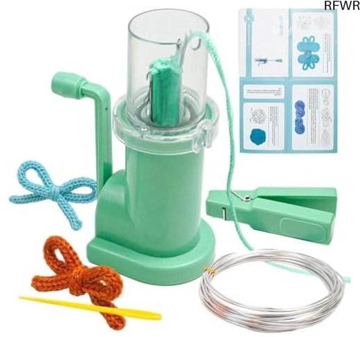 RFWR® Automatische Mini Breimachine voor Beginners - Eenvoudig en Draagbaar Breigereedschap