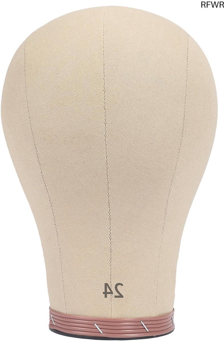 RFWR® Cork Canvas Hoofd Mannequin voor Pruik Maken en Styling - 20