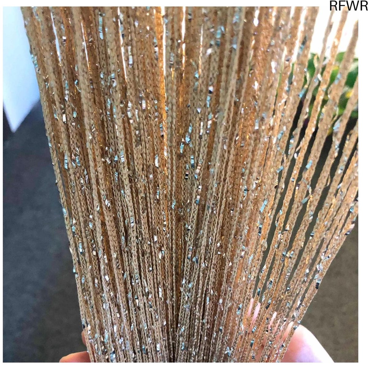 RFWR® Draadgordijn 100 x 200 cm - Glitter Effect voor Decoratie en Bruiloften