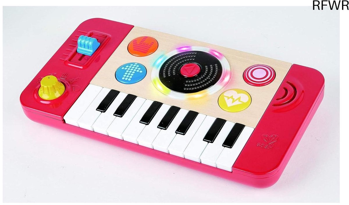 RFWR® Draagbare DJ-mengpaneel voor kinderen met instrumentgeluiden en DJ-effecten
