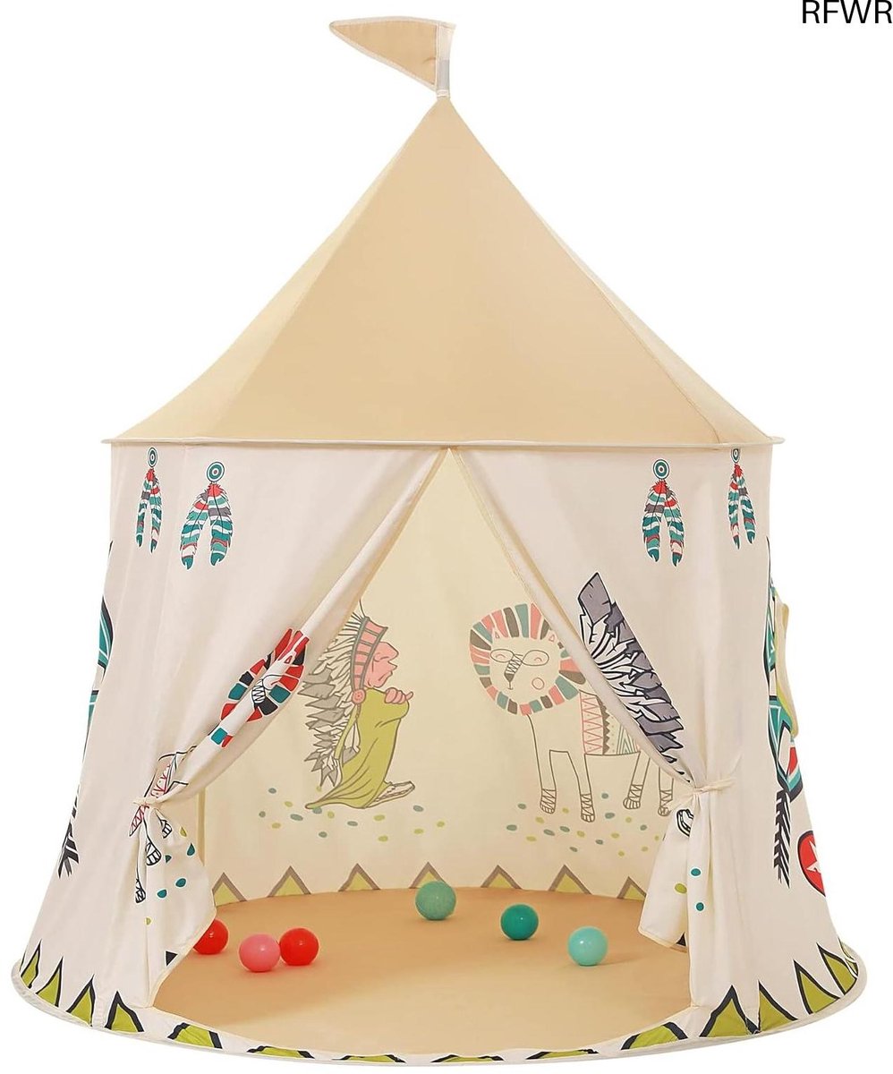RFWR® Draagbare Pop-up Speeltent voor Peuters - Kinder Speelhuis Tipi - Geschikt voor Binnen en Buiten