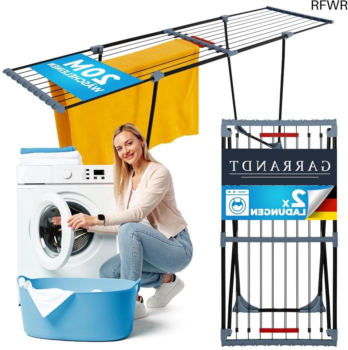 RFWR® Droogrek XXL - Stabiel en Ruimtebesparend Droogrek voor Binnen en Buiten - Ideaal voor Camping en Thuis