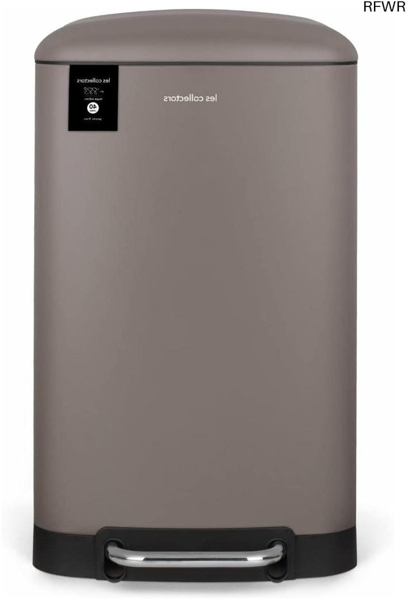  ® Elegante Taupe Pedaalemmer 40L - Stille Dekselsluiting en Uitneembare Binnenemmer