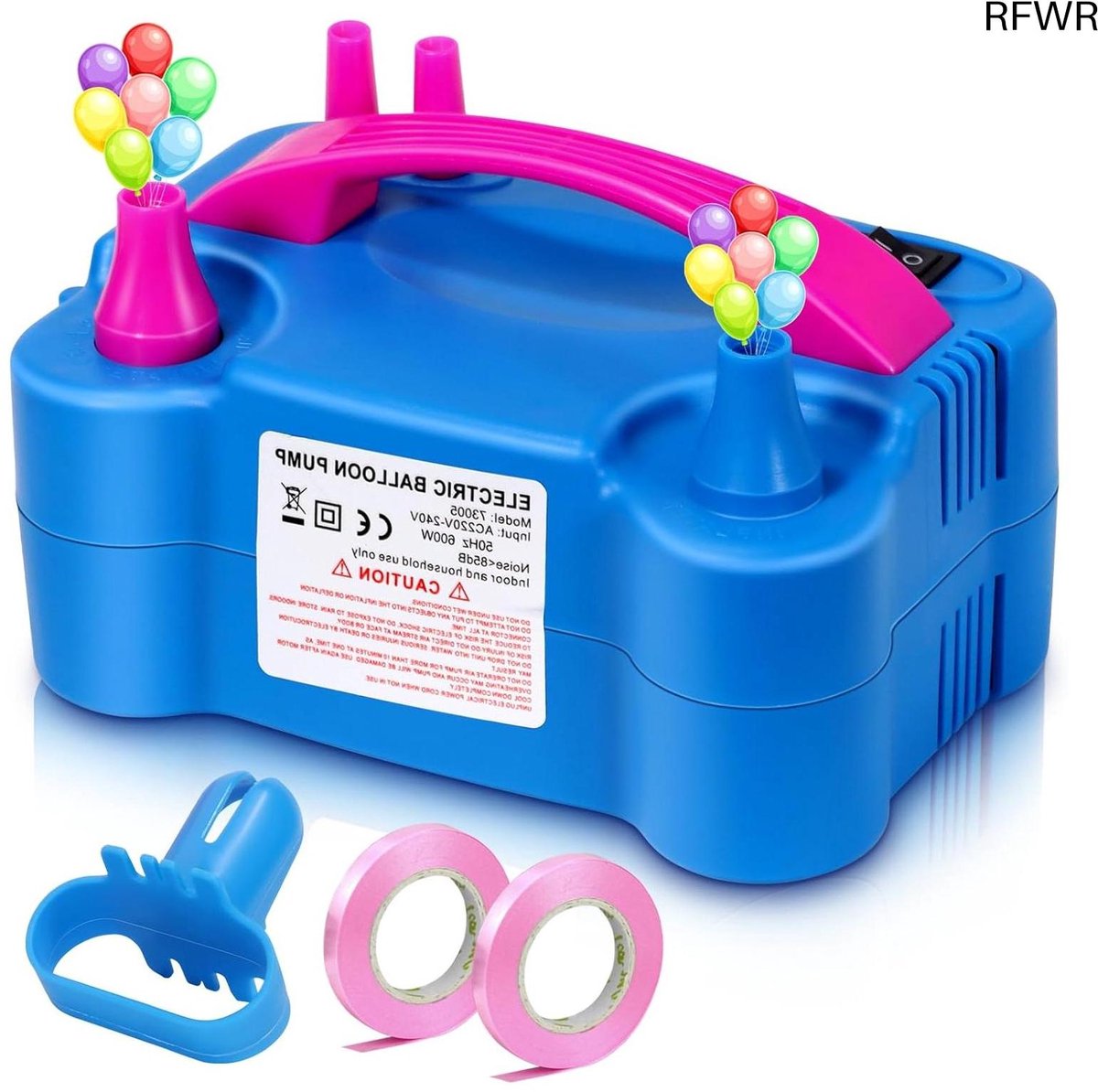 RFWR® Elektrische Ballonpomp met 2 Opblaasstanden voor Feesten