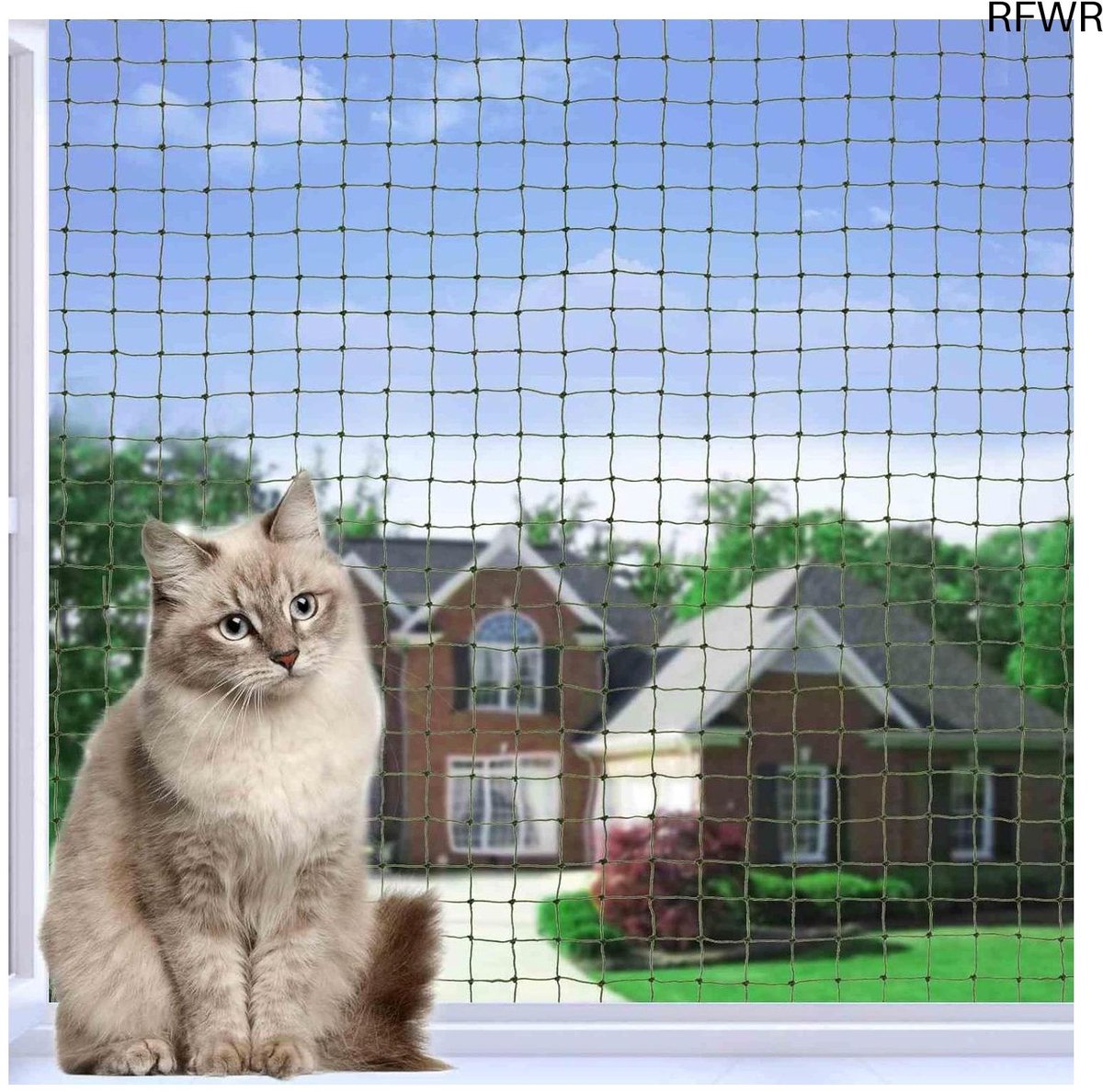 RFWR® Kattennet voor Balkon 2x3m - Robuust, Weerbestendig en Veilig